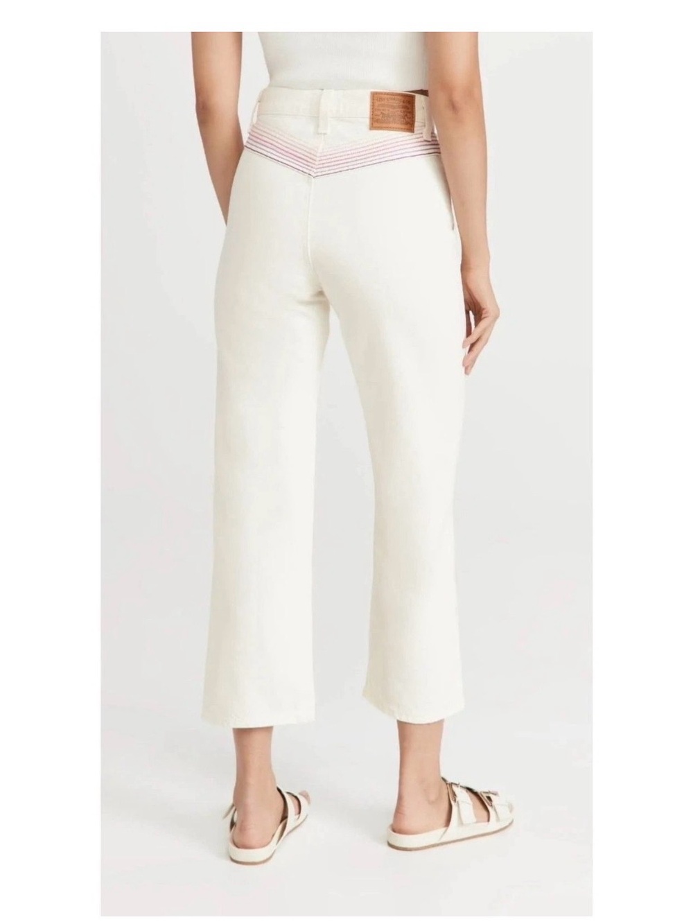 Levi's Premium Ribcage Straight Ankle Jeans in a Chasing Rainbows‎
